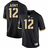 Army Black Knights 12 Army Black College Football Jersey Dzhi,baseball caps,new era cap wholesale,wholesale hats